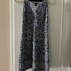 Blue Paisley Dress